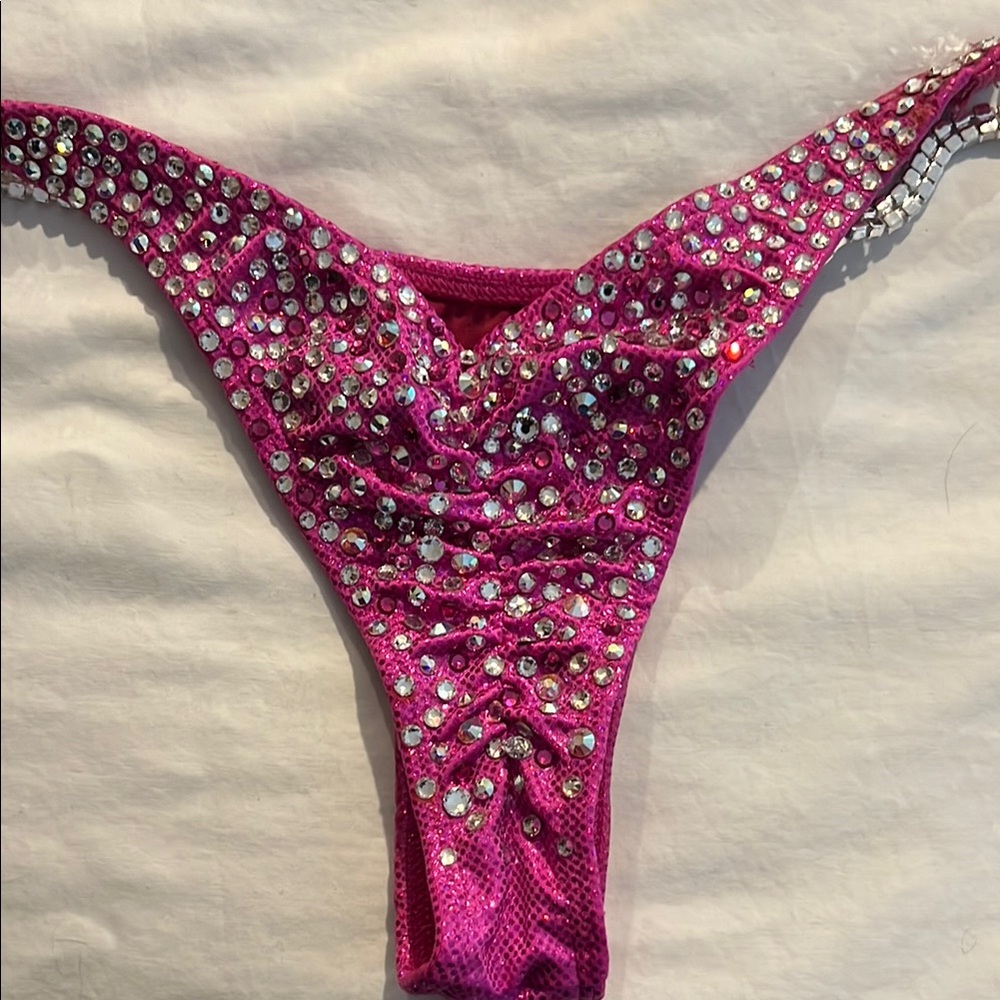 Pink Rhinestone Bikini Set - Picture 6 of 6